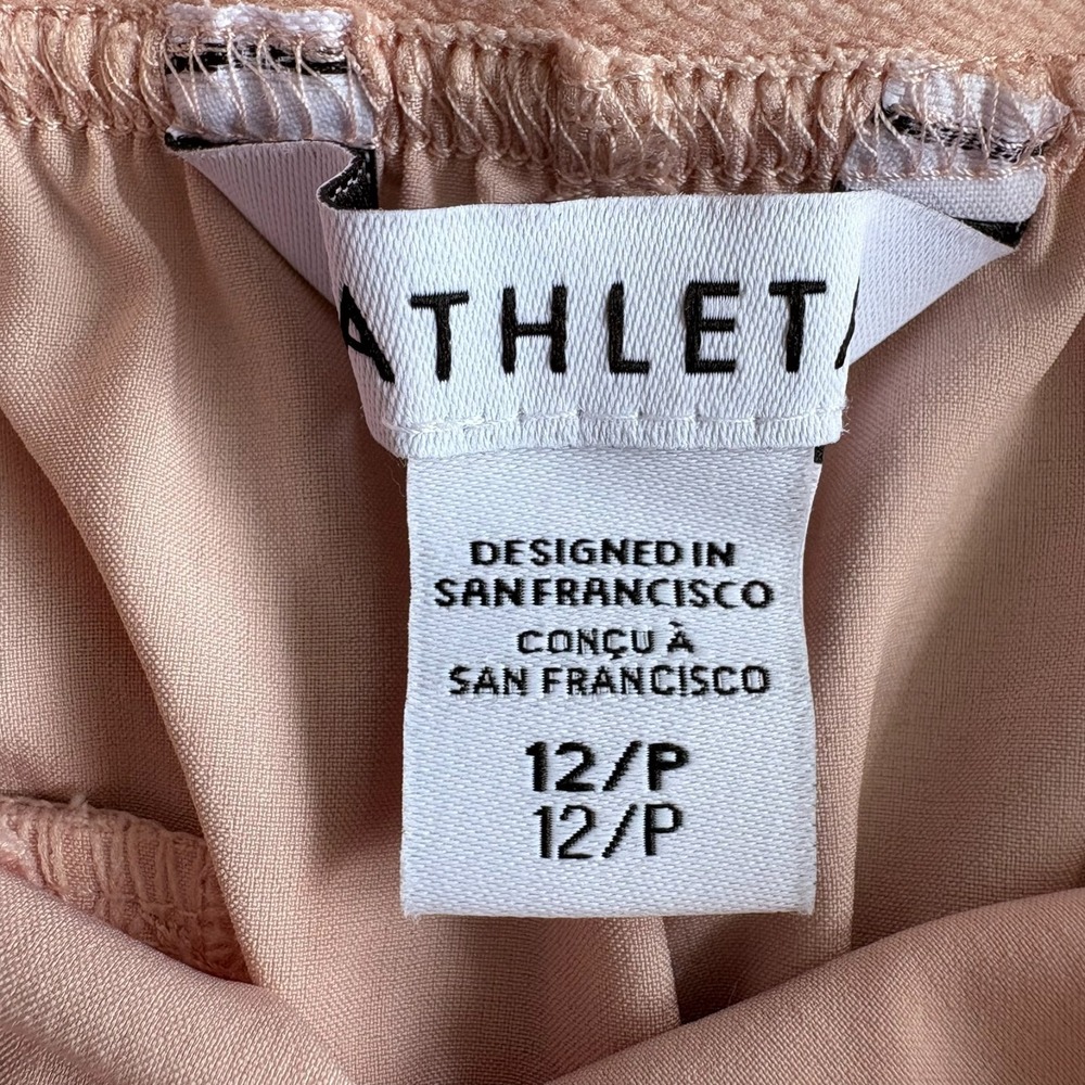 Athleta Womens Light Pink High Rise Straight Leg Vienna Cargo Pants Size 12/P - Picture 4 of 14